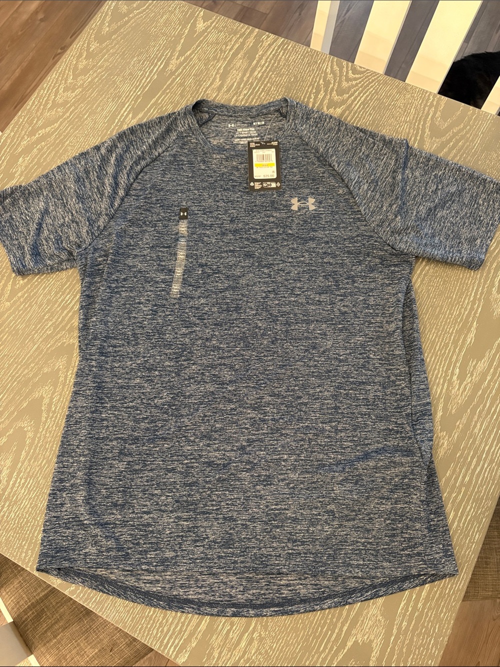 Under Armour Men’s Navy Heather Short-Sleeve Tech Tee